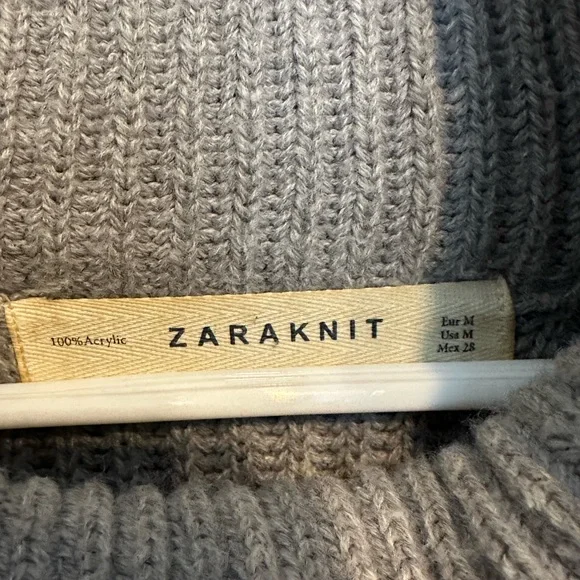 Zara Charcoal Cowl Neck Sweater - Picture 3 of 4